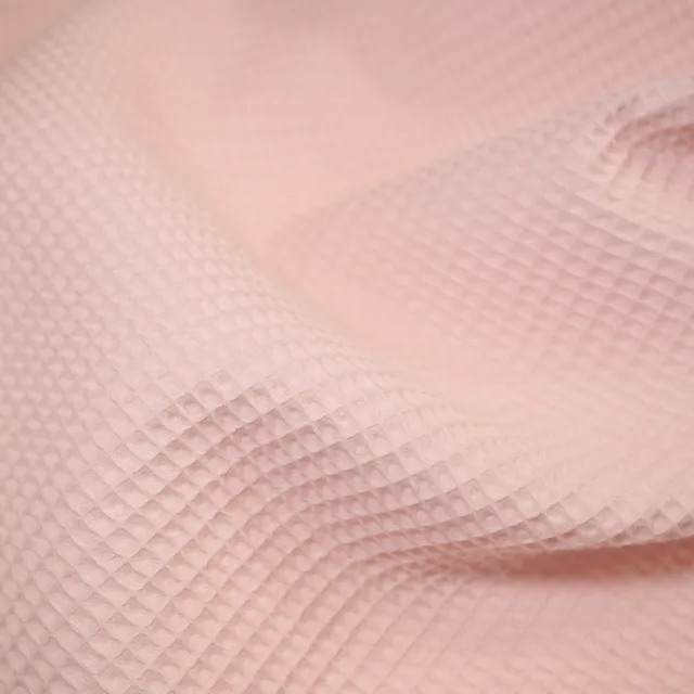 ikat-e-tissus-nid-d-abeille-rose-blush-textur image 1