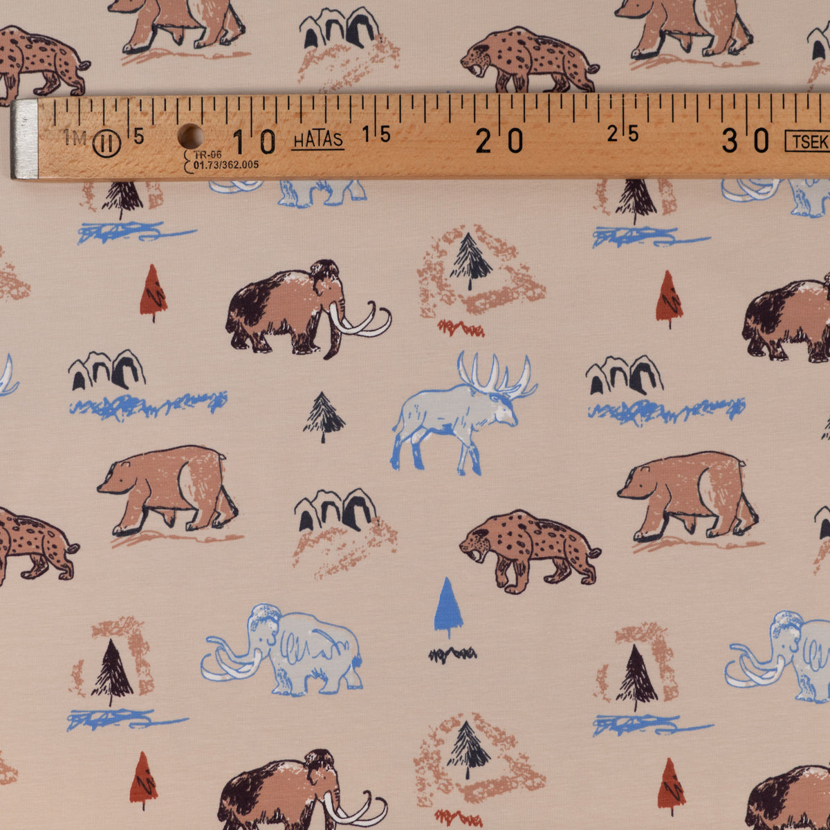 ikat-e-tissu-jersey-pr-historique-ivoire-dinosaure-enfant image 4