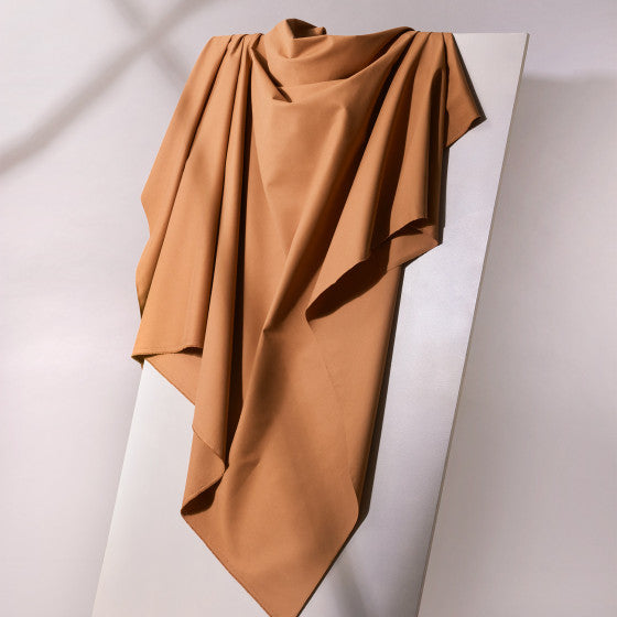 atelier-brunette-tissu-gabardine-coton-pecan-pie-brun image 2