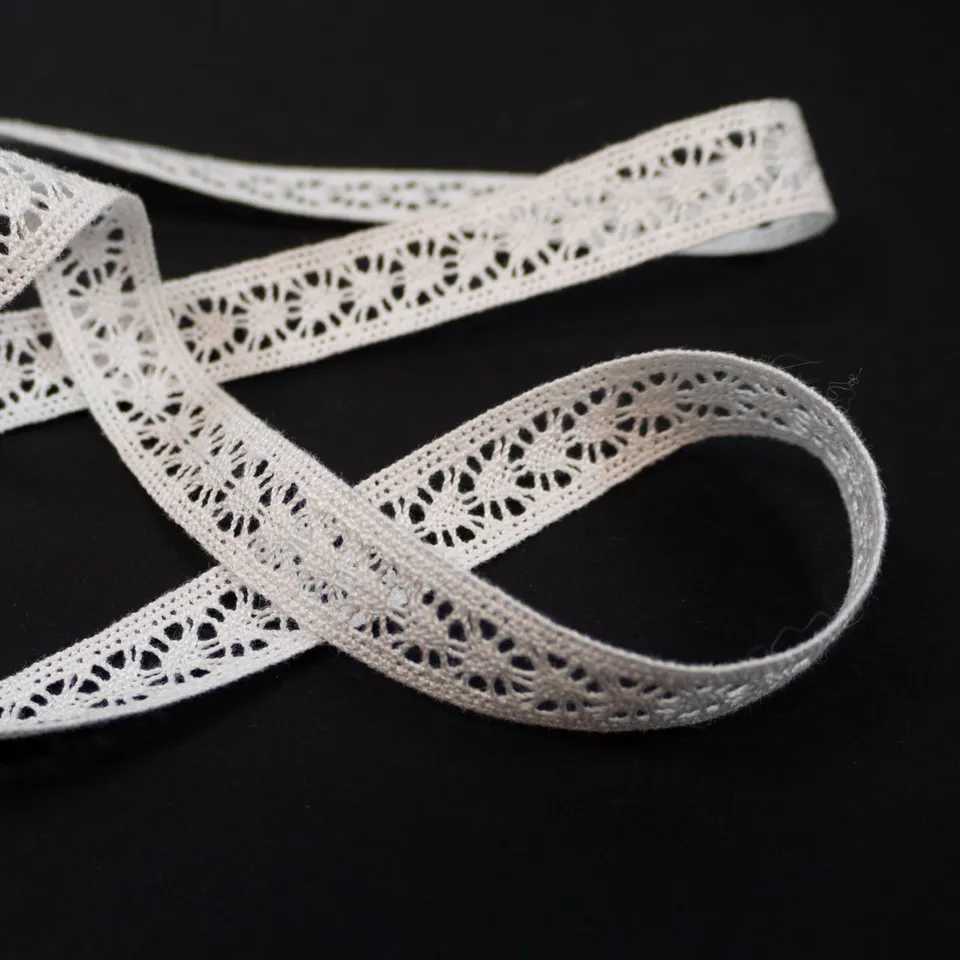 ikat-e-mercerie-galon-dentelle-coton-15-mm-blanche-doux image 1