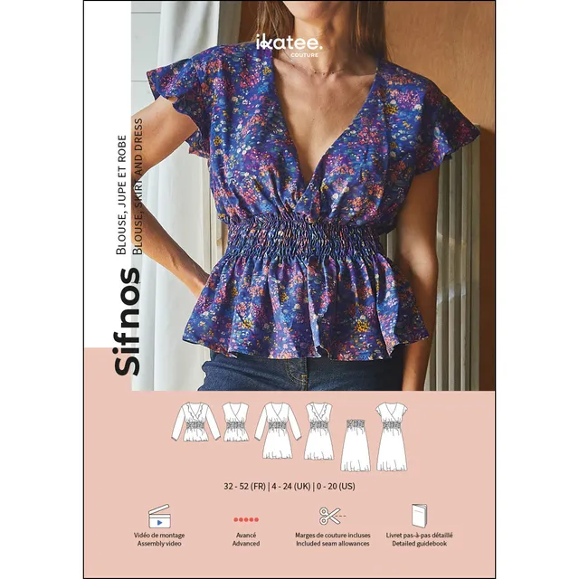 ikat-e-sifnos-patron-couture-blouse-robe-jupe-femme image 1