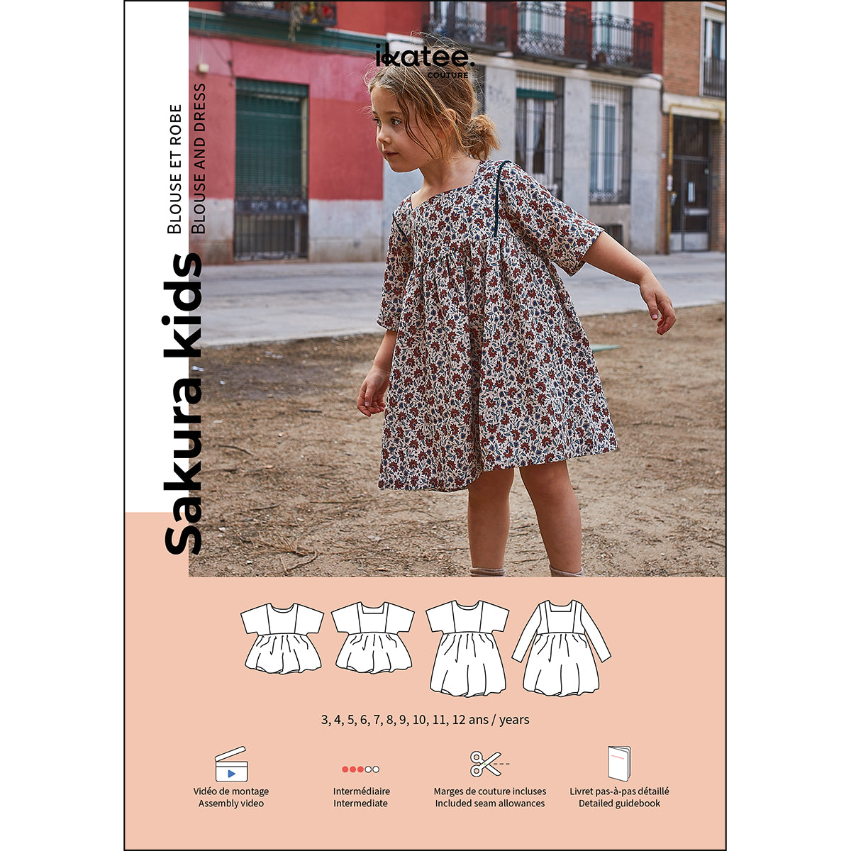 ikat-e-sakura-kids-patron-couture-blouse-robe-fille-boh-me image 1