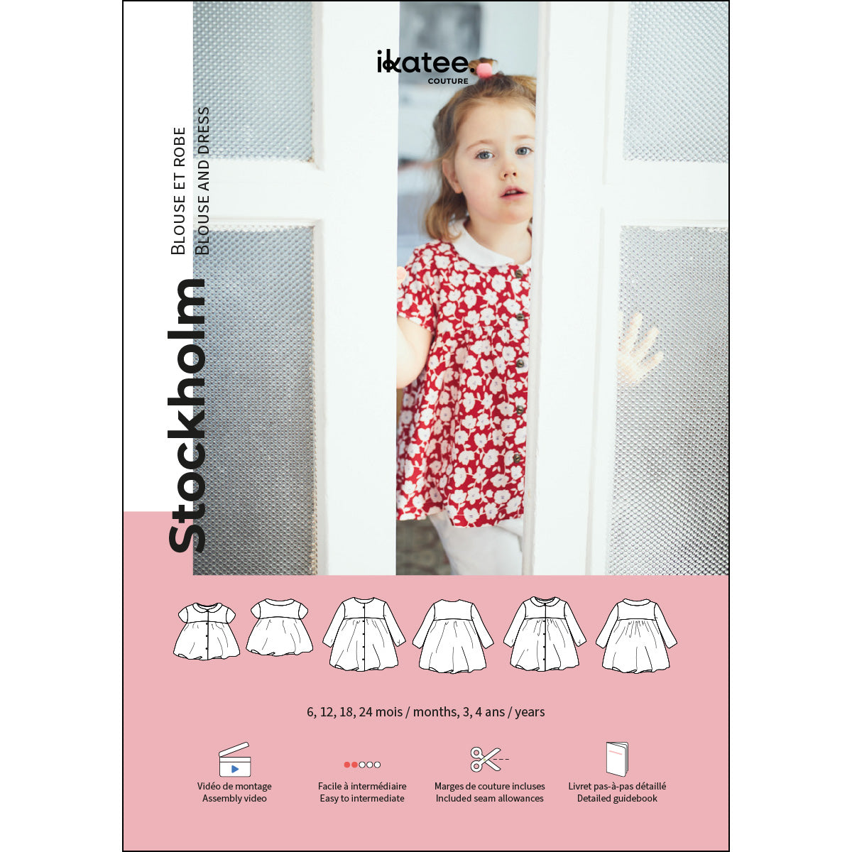ikat-e-stockholm-blouse-robe-b-b-patron-pochette-6m-4a image 1