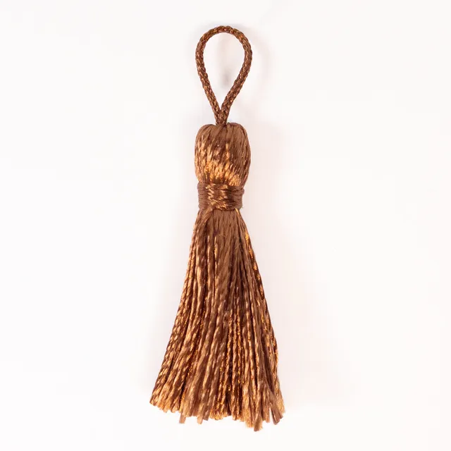 ikat-e-pompon-galon-satin-noisette-au-m-tre image 1