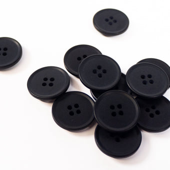ikat-e-mercerie-bouton-mat-4-trous-20-mm-bouton-noir image 2