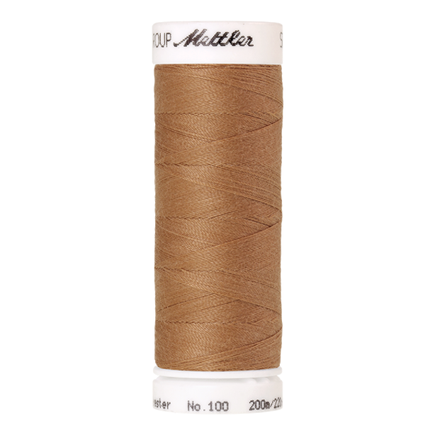 mettler-seralon-1121-fil-coudre-brun-noisette-200m-polyester image 1