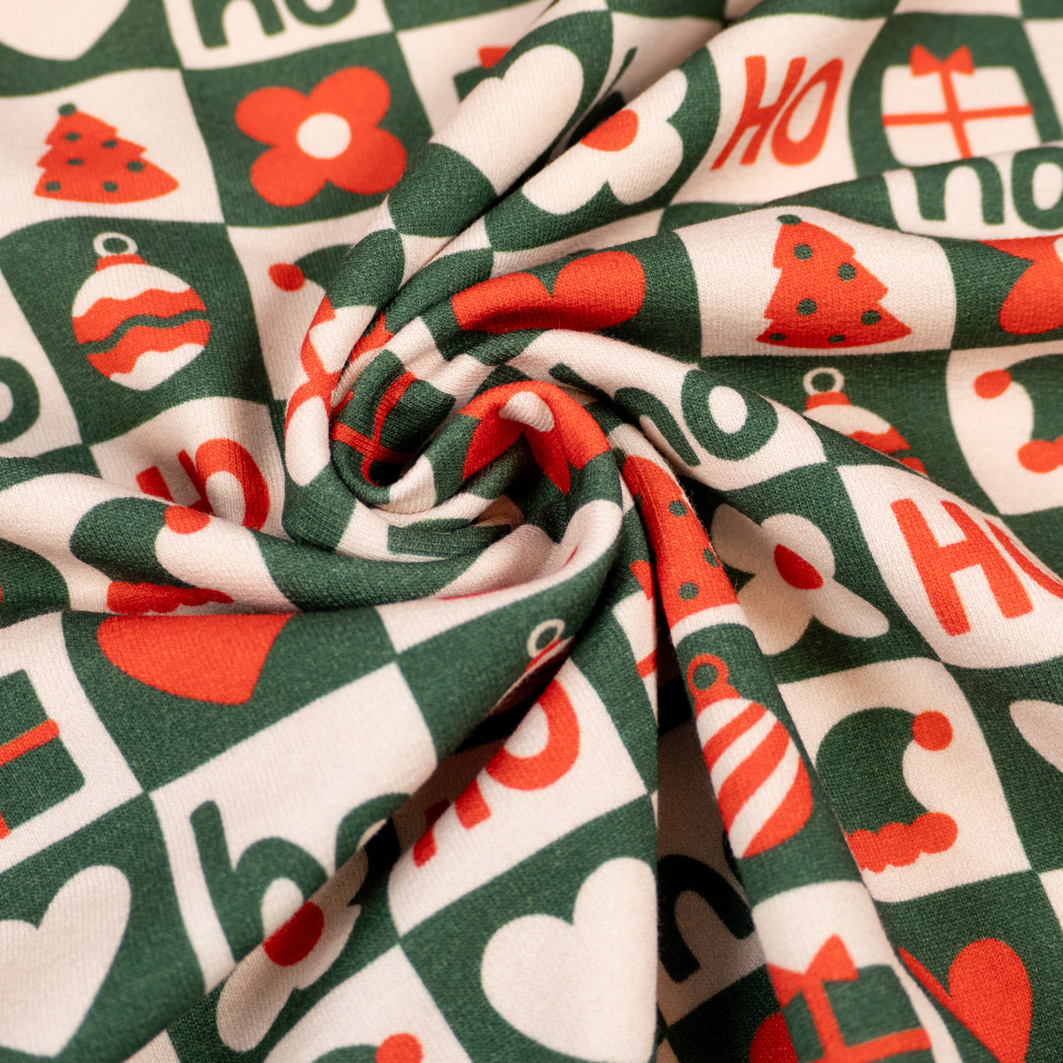 ikat-e-tissus-french-terry-bio-merry-xmas-tissu-vert image 6