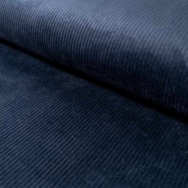 ikat-e-velours-medium-rib-6w-tissu-bleu-marine-au-m-tre image 1