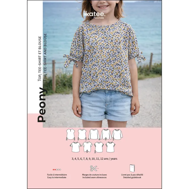 ikat-e-peony-patron-top-enfant-pochette-3-12-ans-blouse image 1