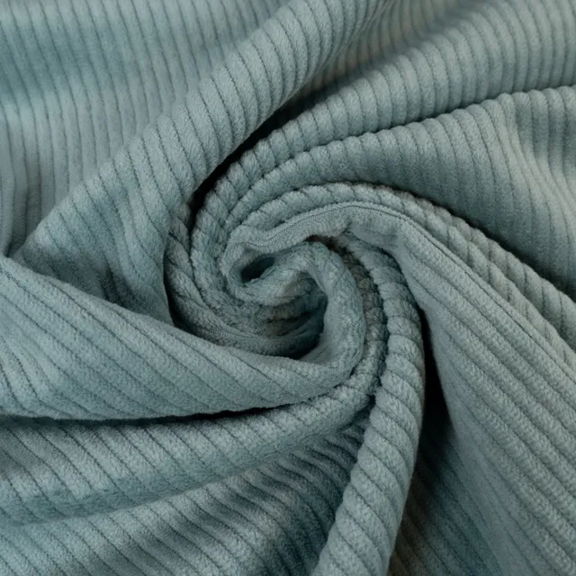 ikat-e-velours-tissu-moyennes-c-tes-menthe image 1