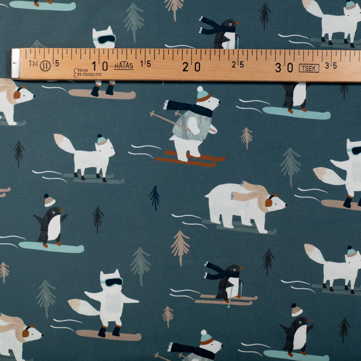 ikat-e-french-terry-animaux-ski-p-trole-sweat image 3