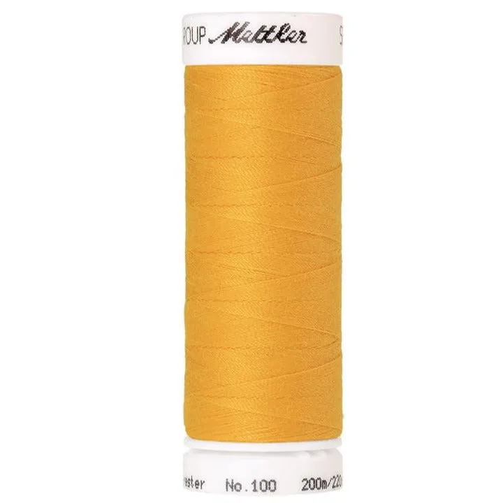 mettler-607-fil-coudre-jaune-bouton-d-or-200-m image 1