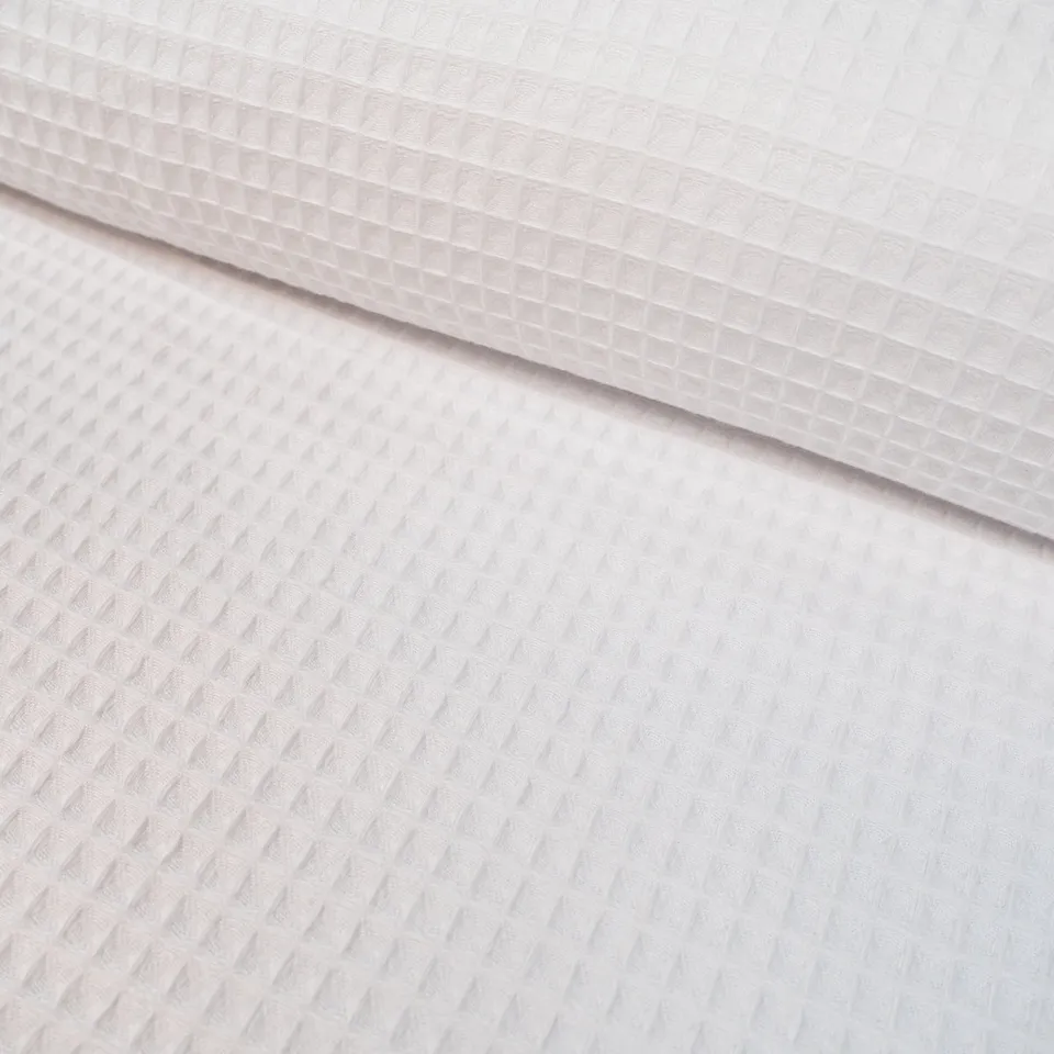 ikat-e-tissus-nid-d-abeille-tiss-blanc image 1