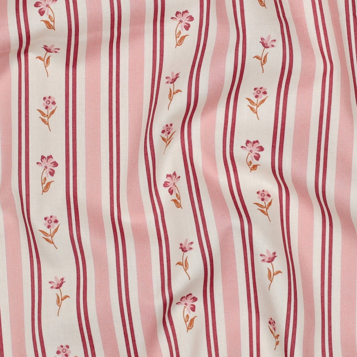 ikat-e-tissus-popeline-tissu-elizabeth-garden-rose image 1