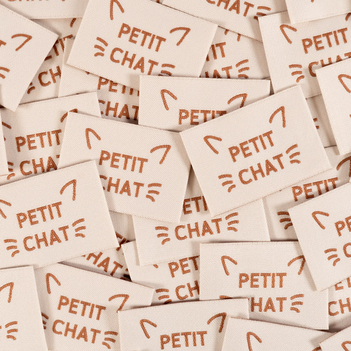 ikat-e-mercerie-tiquettes-tiss-es-little-cat-x5-cru image 1