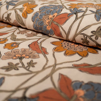 ikat-e-jaipur-tissu-viscose-beige-floral-opaque image 5