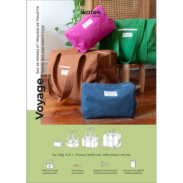 ikat-e-voyage-patron-sac-et-trousse-pochette-papier-4-tailles image 1