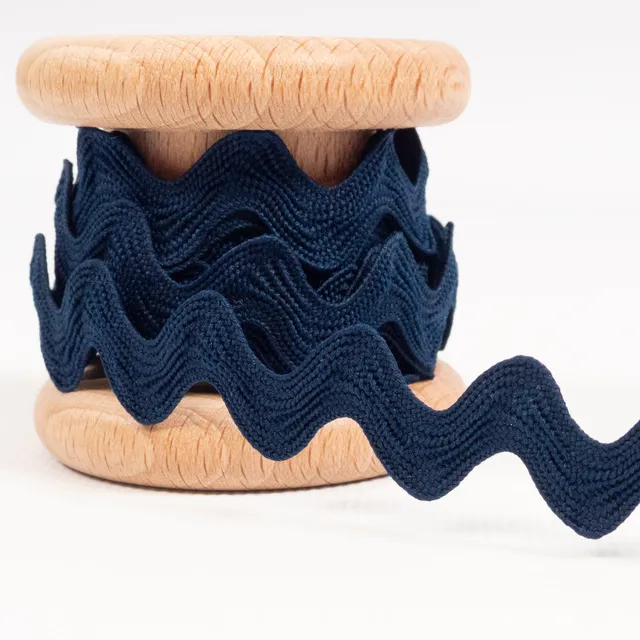 ikat-e-mercerie-ruban-croquet-bleu-marine-15-mm-m-tre image 1